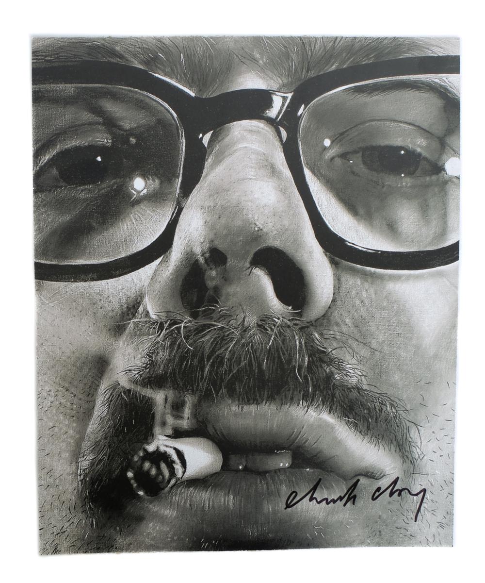 CHUCK CLOSE PORTRAIT PHOTO
