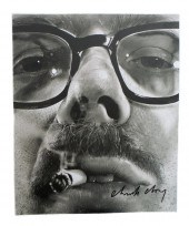 CHUCK CLOSE PORTRAIT PHOTO LIT