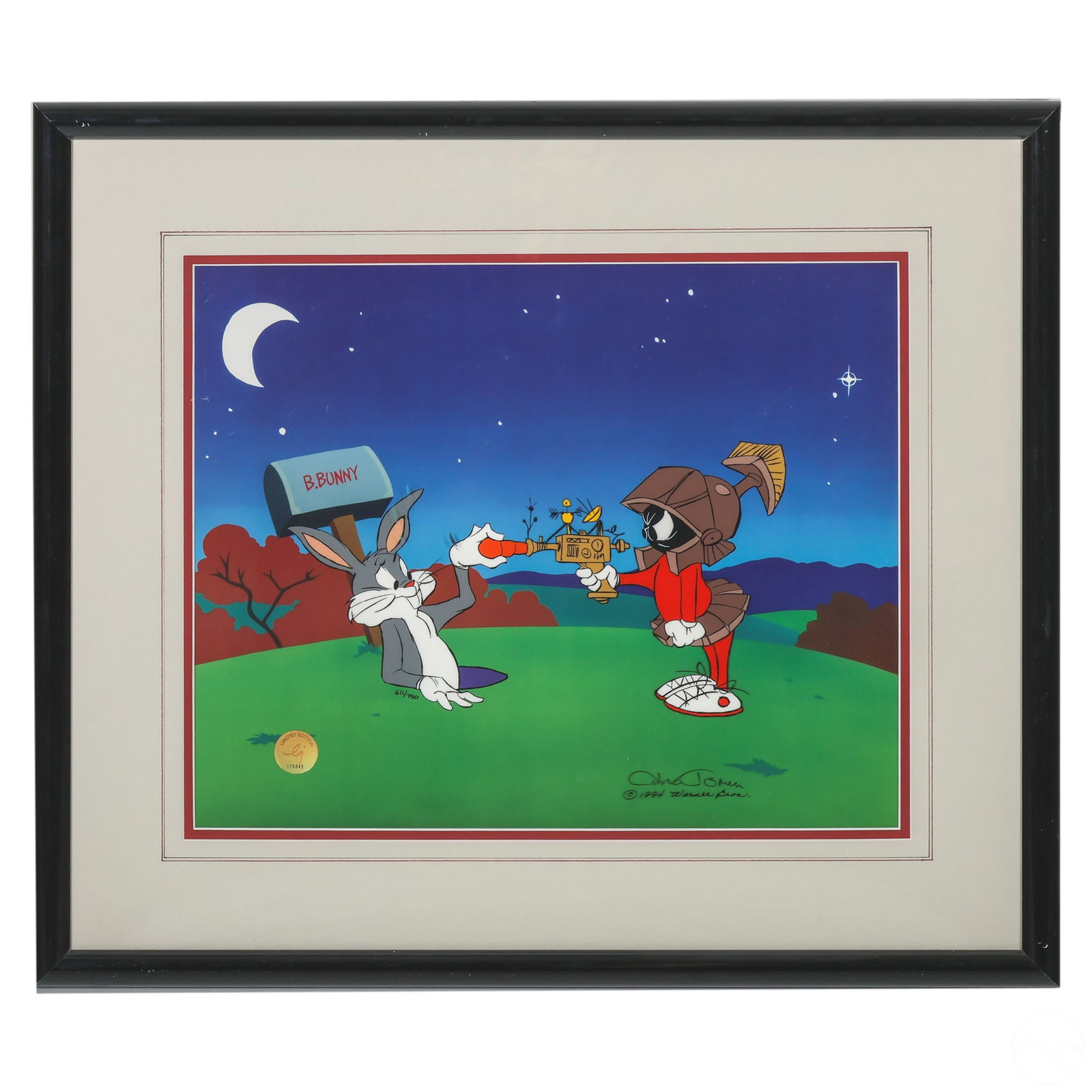 CHUCK JONES SIGNED BUGS BUNNY PEACE