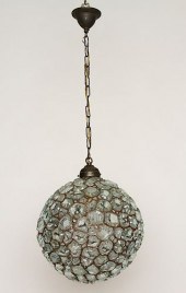 CHUNK GLASS ONE-LIGHT BALL FOR