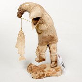 CHUPAK ALASKAN CARVED SCULPTUR