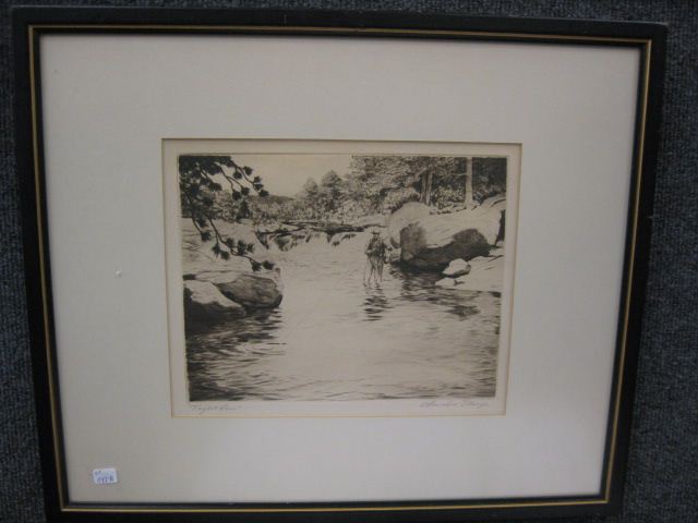 Churchie Ettinger etching fly