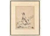 Churchill Ettinger etching, hu