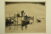 CHURCHILL ETTINGER ETCHING "NO