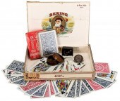 CIGAR BOX AND MAGIC PROPS OWNE