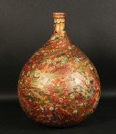 CIGAR LABEL DECOUPAGE VASEBott