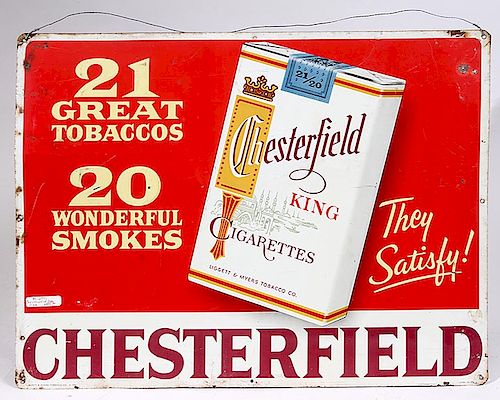 CIGAREETE ADVERTISING TIN