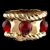 Ciner Hinged Cuff with Cabocho
