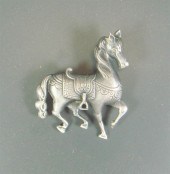 Cini sterling silver horse pin