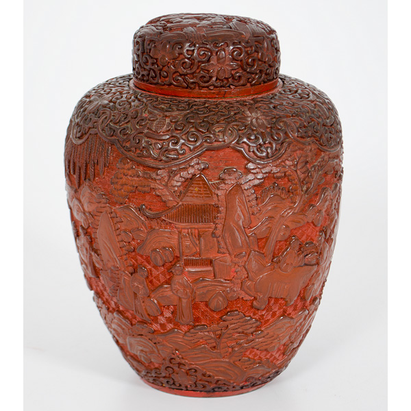 Cinnabar-like Jar Chinese. A