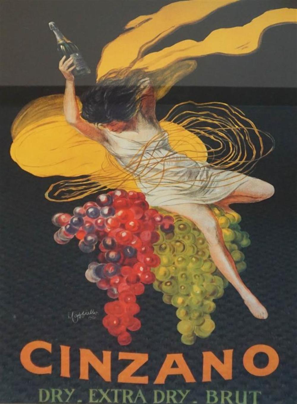 CINZANO, REPRODUCTION COLOR POSTER,