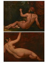 CIR OF WILLIAM ETTY, A MALE NU