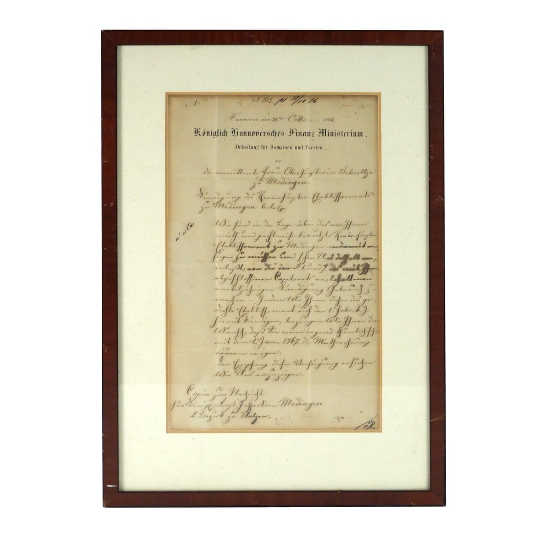 CIRCA 1800S GERMAN MINISTRY OF
