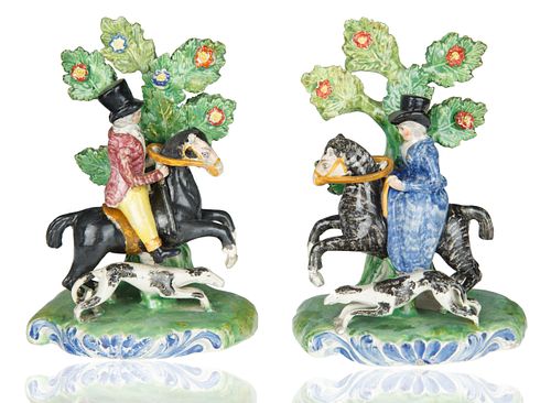 CIRCA 1810 PAIR OF STAFFORDSHIRE