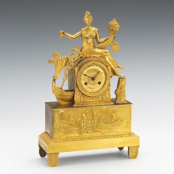 CIRCA 1870 ORMOLU MANTLE CLOCK 3 ½"