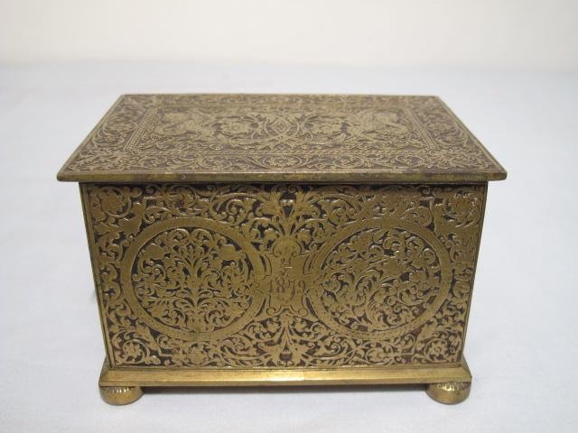 Circa 1870's gilt bronze jewelry or