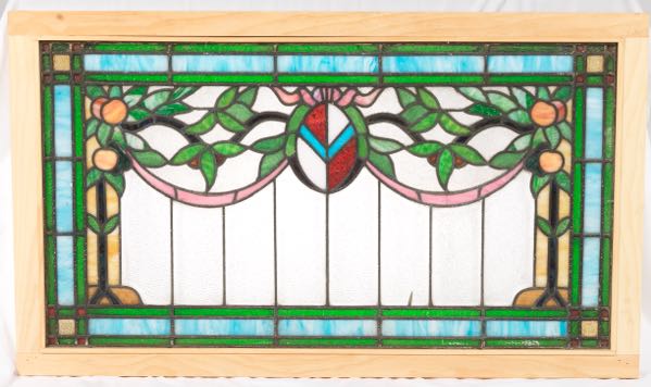 CIRCA 1900 NEOCLASSICAL STAINED