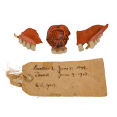 CIRCA 1900 PARTIAL DENTURES<br