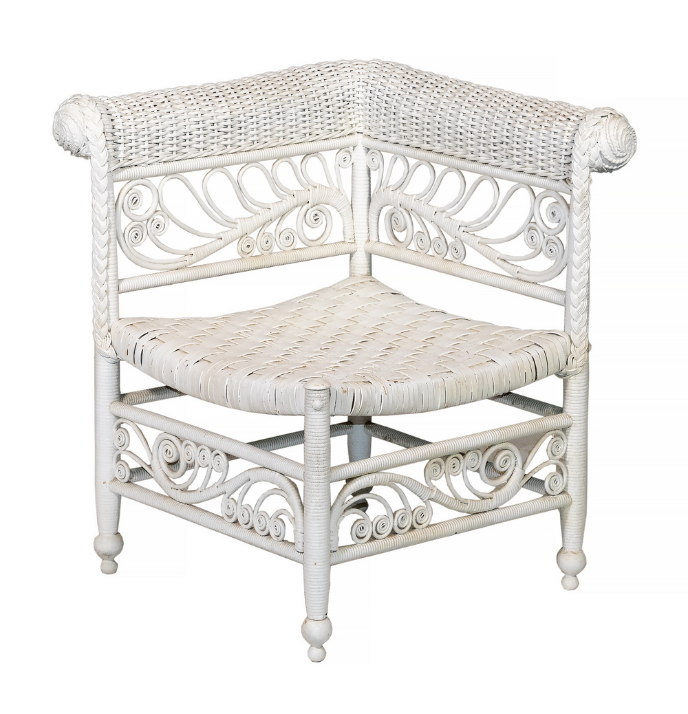 CIRCA 1910 AMERICAN WHITE PAINTED
