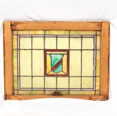 CIRCA 1915 STAINED GLASS SIDE