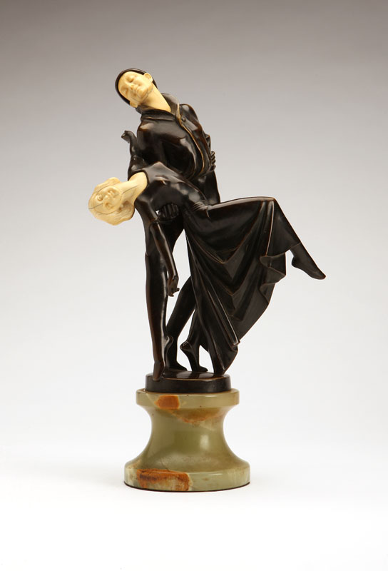 Circa 1918 stamped to bronze base