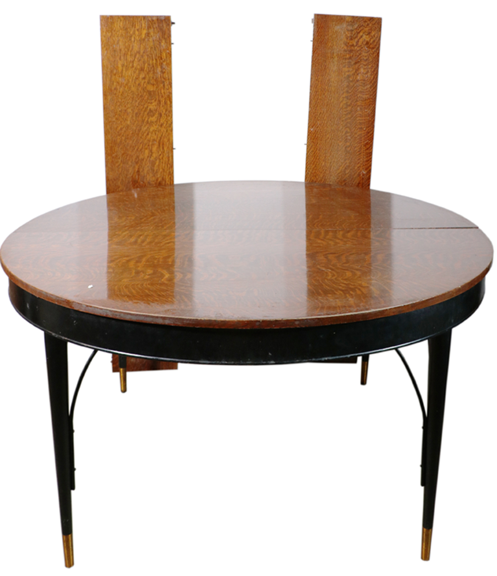 CIRCA 1920 SOLID OAK ROUND DINING