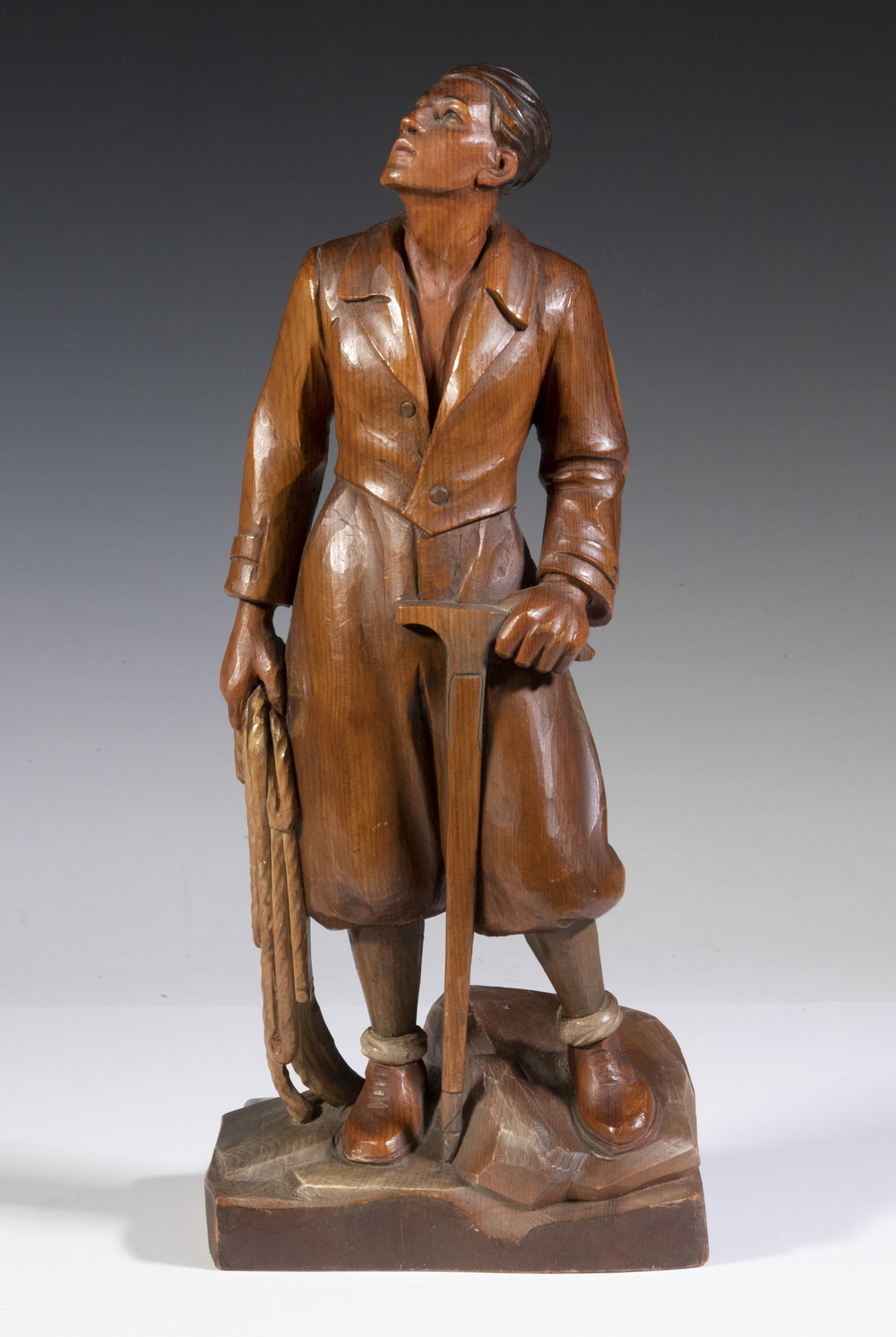 CIRCA 1920S BAVARIAN CARVED FIGURAL
