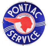 CIRCA 1940'S PONTIAC PORCELAIN
