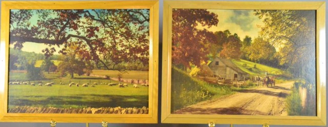 CIRCA 1950'S FRAMED RURAL