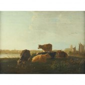 Circle of Aelbert Cuyp Cows Re