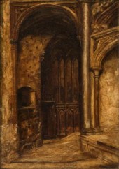 CIRCLE OF J.B. COROT, OIL ON C