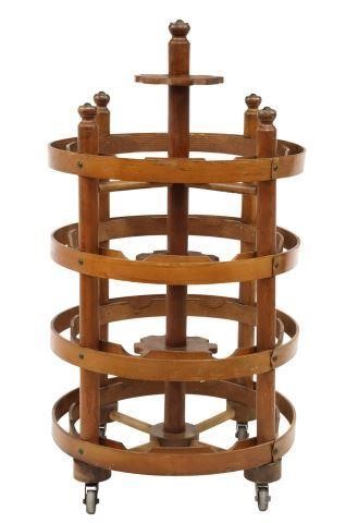 CIRCULAR BENTWOOD FOUR-TIER BAR