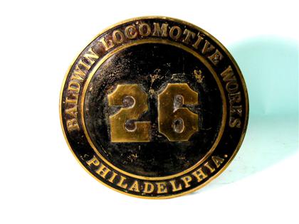 Circular bronze painted