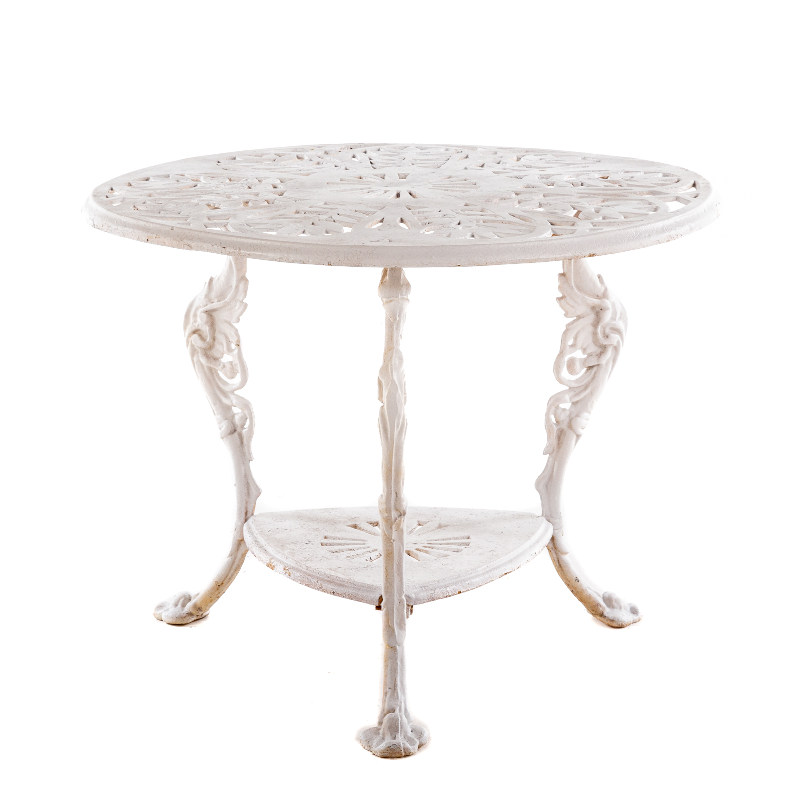 CIRCULAR CAST IRON GARDEN TABLE
