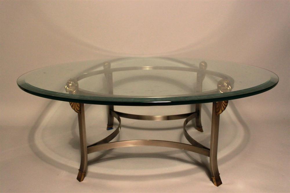 CIRCULAR GLASS TABLE TOP AND