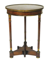 +CIRCULAR REGENCY TABLE, 19TH