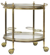CIRCULAR TWO-TIER MIRRORED TRA