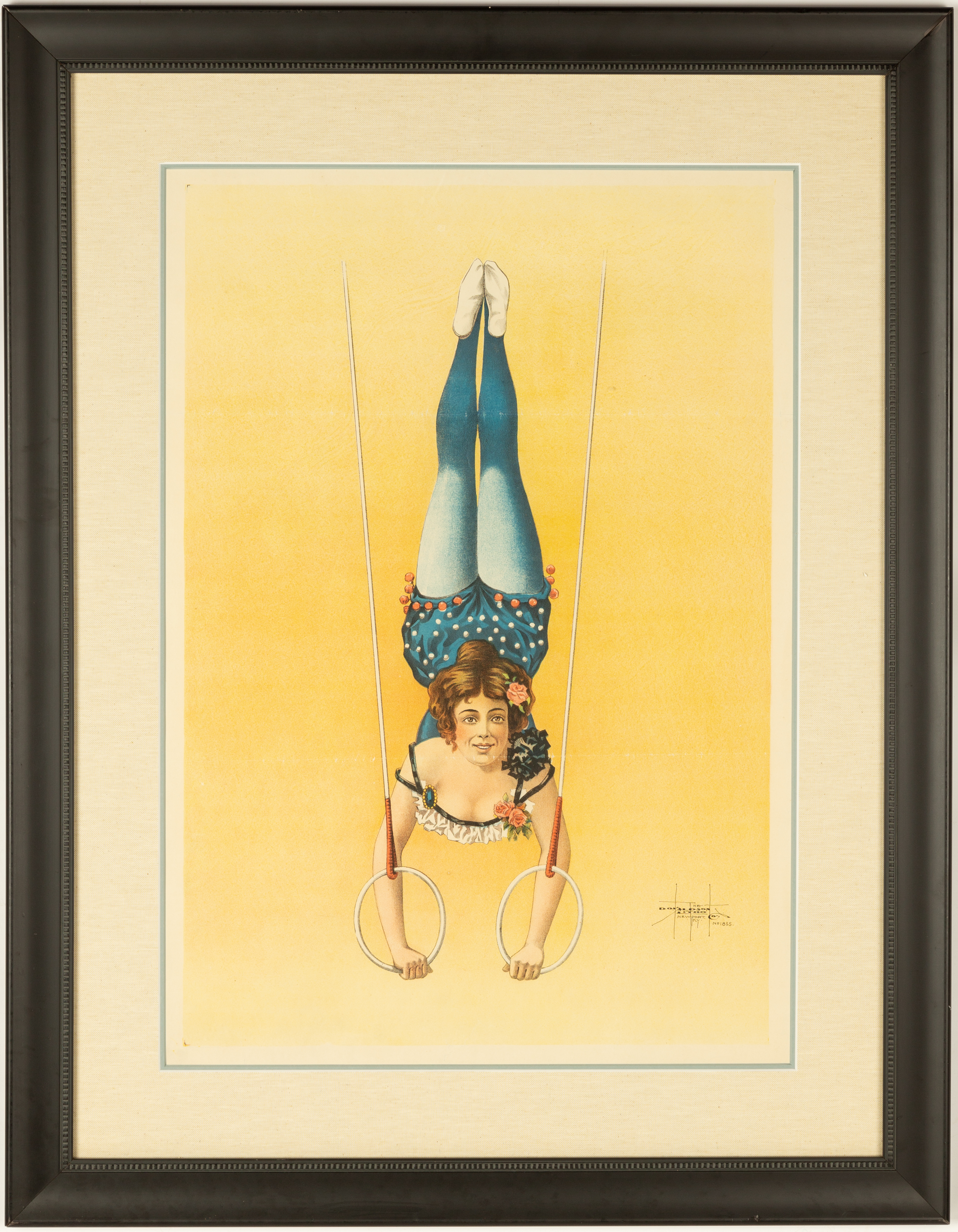 CIRCUS ACROBAT WOMAN ON RINGS,