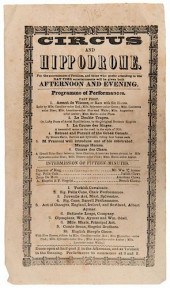 CIRCUS AND HIPPODROME PROGRAMM
