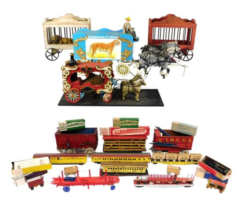 CIRCUS: FOUR FOLK ART CIRCUS WAGONS
