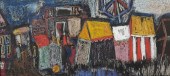 CIRCUS MIDWAY, 1949, GOUACHE,