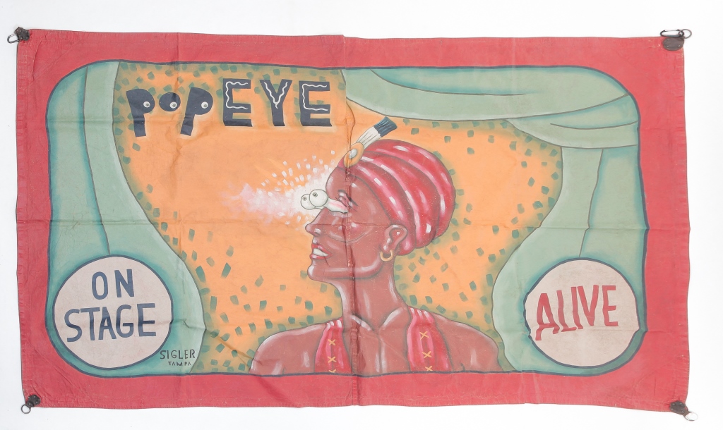 CIRCUS SIDE SHOW BANNER BY