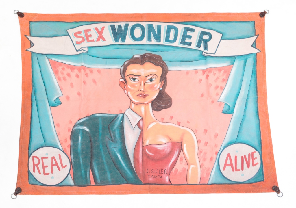 CIRCUS SIDESHOW BANNER BY J.