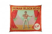 CIRCUS SIDESHOW BANNER.  Fred