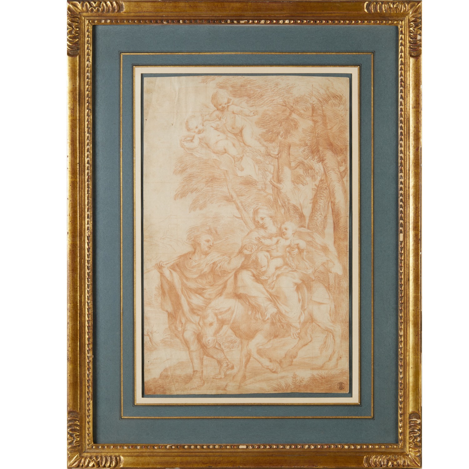 CIRO FERRI, SANGUINE DRAWING, EX