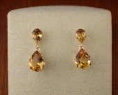 CITRINE AND FOURTEEN KARAT GOL