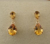 CITRINE AND FOURTEEN KARAT GOL