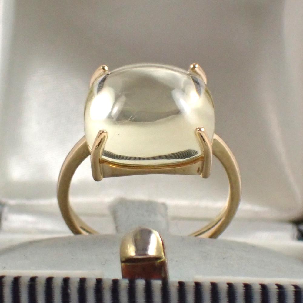 CITRINE AND FOURTEEN KARAT GOLD