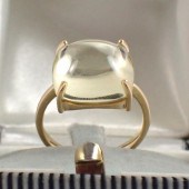 CITRINE AND FOURTEEN KARAT GOL
