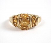 CITRINE AND TEN KARAT YELLOW G